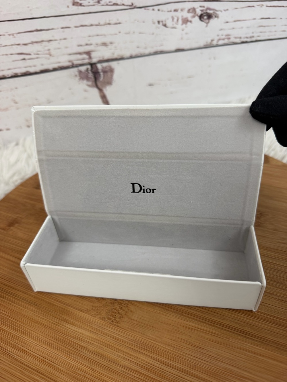 Authentic Christian Dior Sunglasses Replacement Case Only - White Hard Case